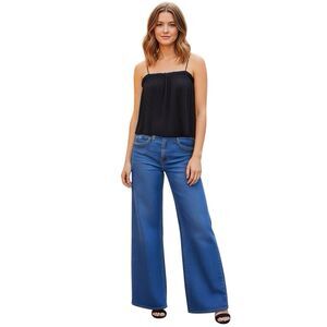 Madewell Womens Blouse Sz Medium Micropleat Tank Top Gothic Chic Grunge Bohemian